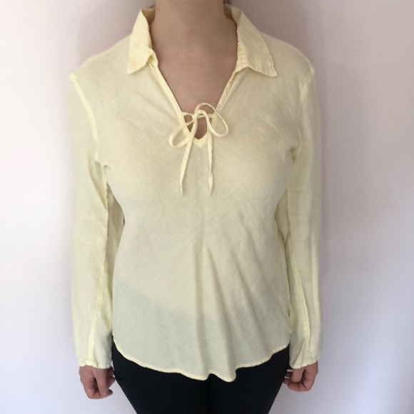 Two Star Dog long sleeve linen top - Picture 2 of 6